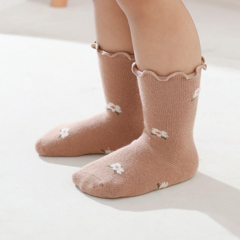 Dainty Print Anti Slip Baby Socks