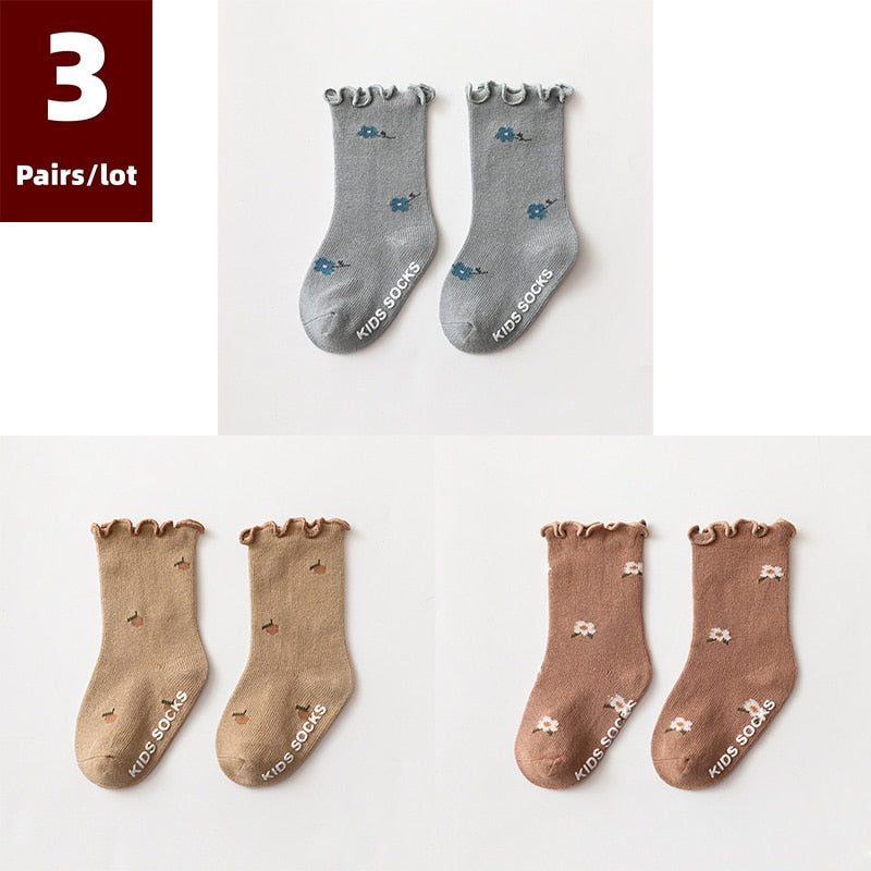 Dainty Print Anti Slip Baby Socks