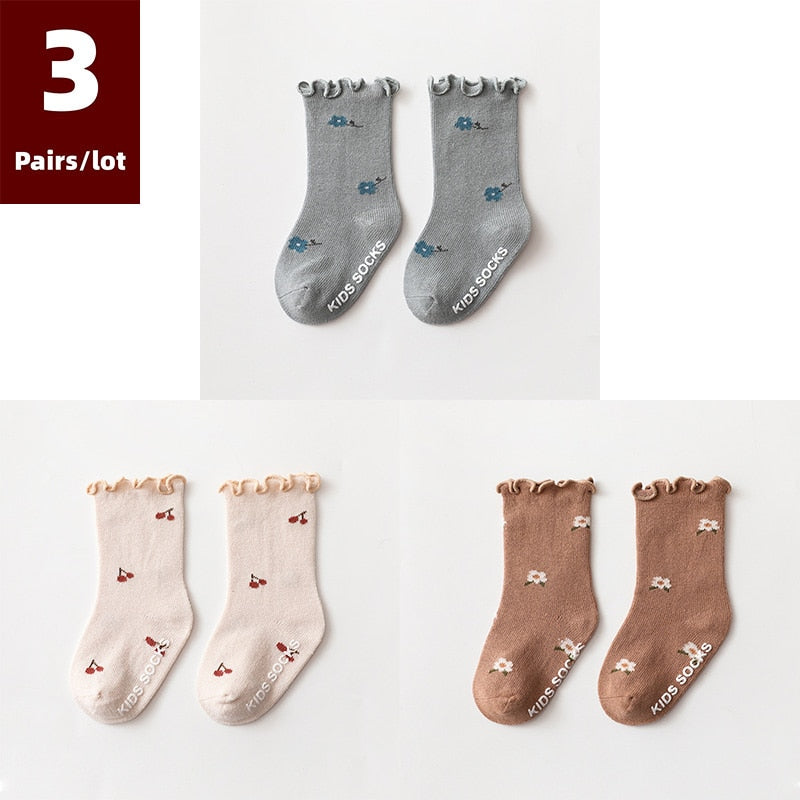 Dainty Print Anti Slip Baby Socks
