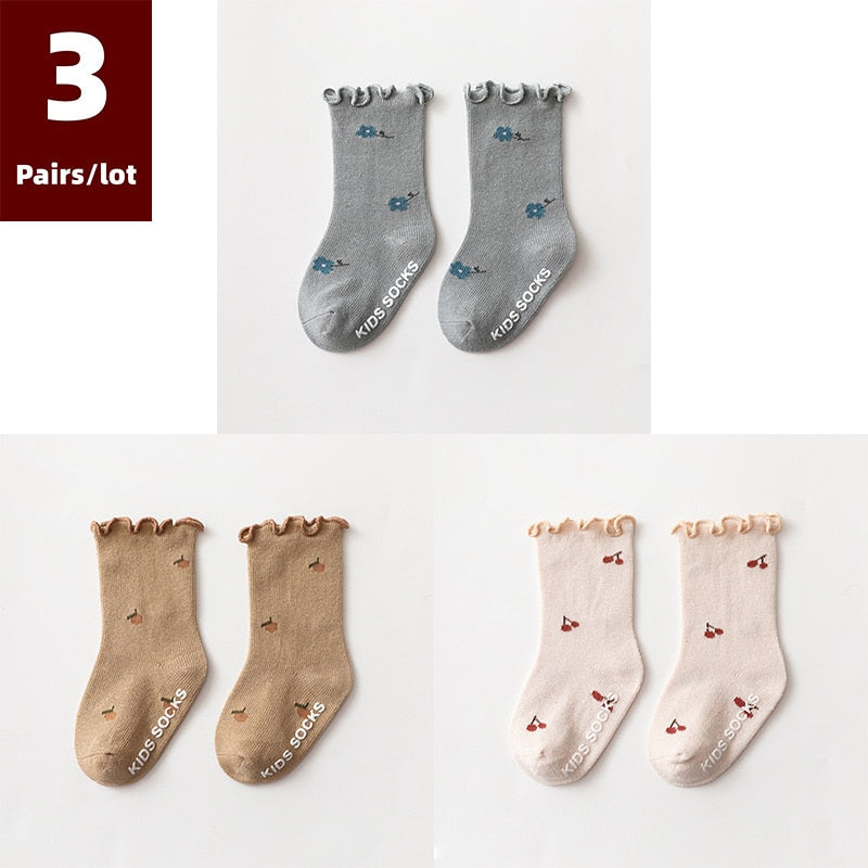 Dainty Print Anti Slip Baby Socks