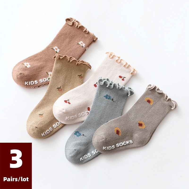 Dainty Print Anti Slip Baby Socks