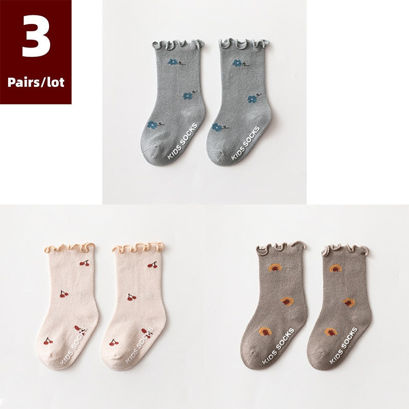 Dainty Print Anti Slip Baby Socks