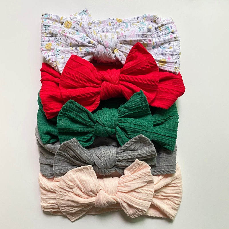 5 Pcs Knit Baby Headbands